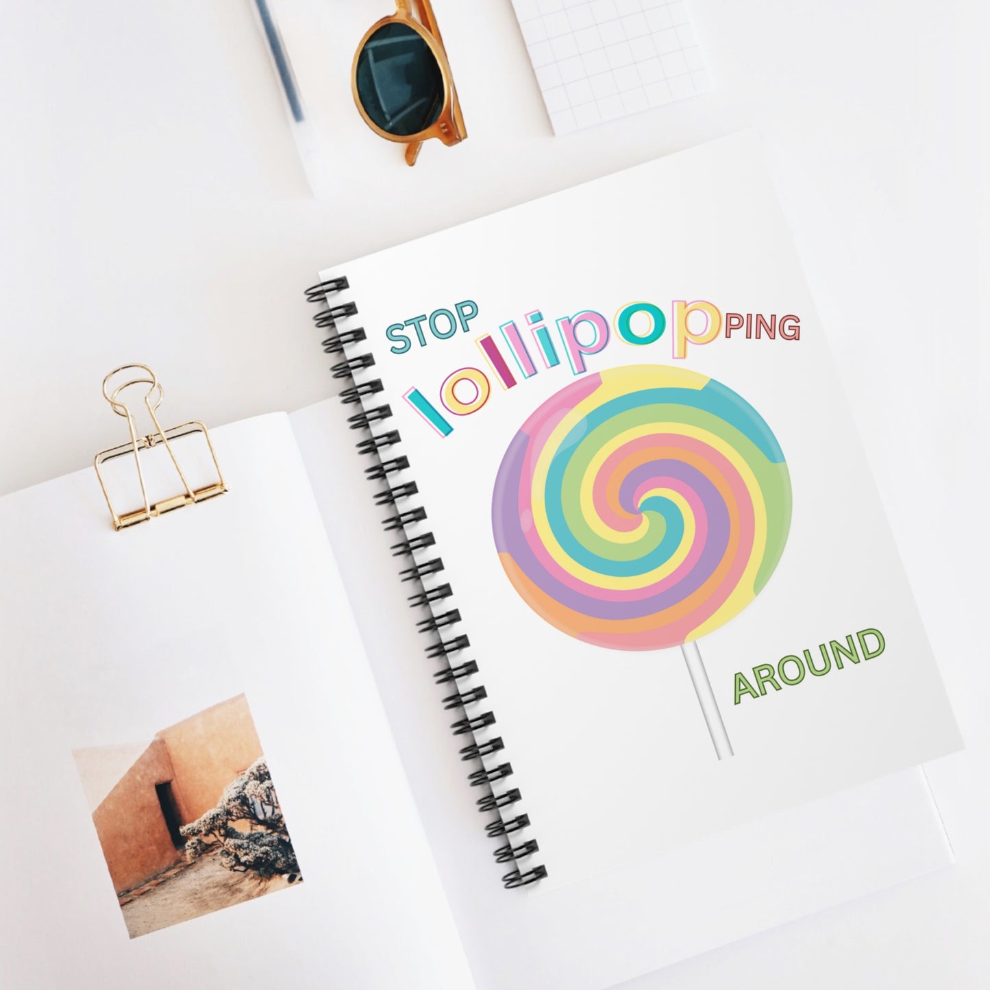 Colorful Lollipop Spiral Notebook - Fun Journal for Kids & Adults, Great for School, Gifts, Crafts, and More