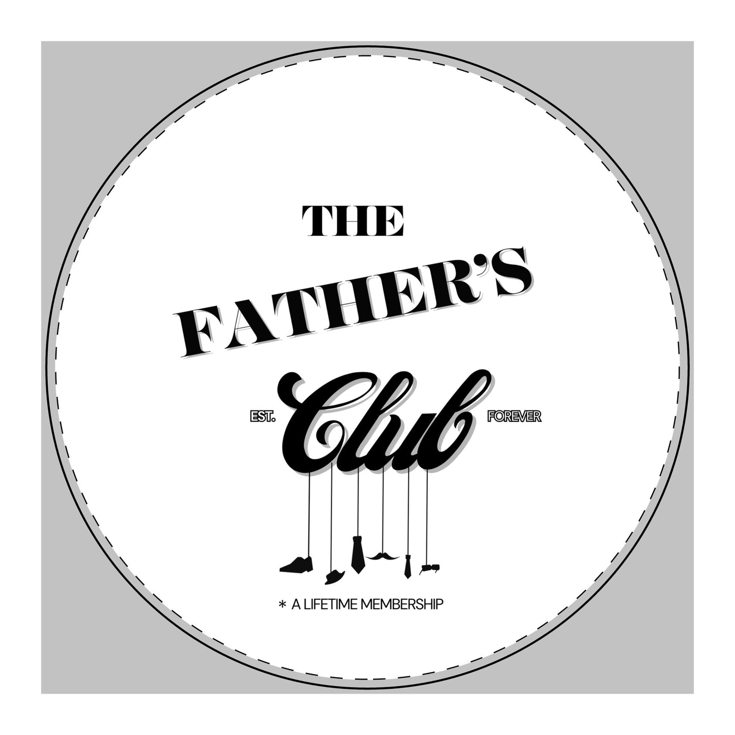 Stylish PU Leather Mouse Mat for The Father's Club - Perfect Gift for Dads