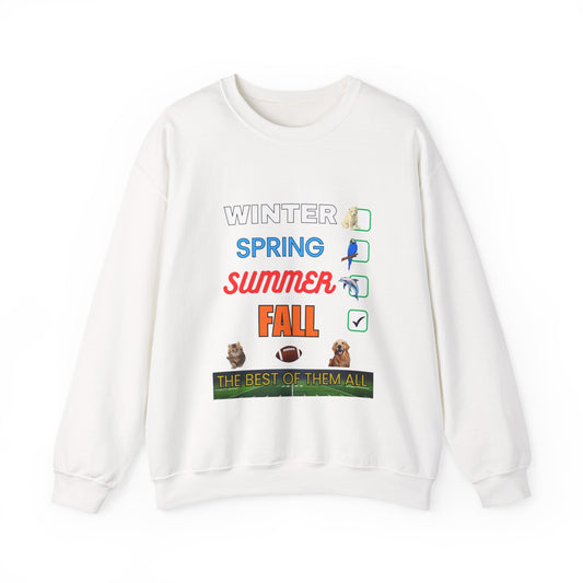 Fall Crewneck Sweatshirt — "The Best of Them All" Seasonal Checklist Design