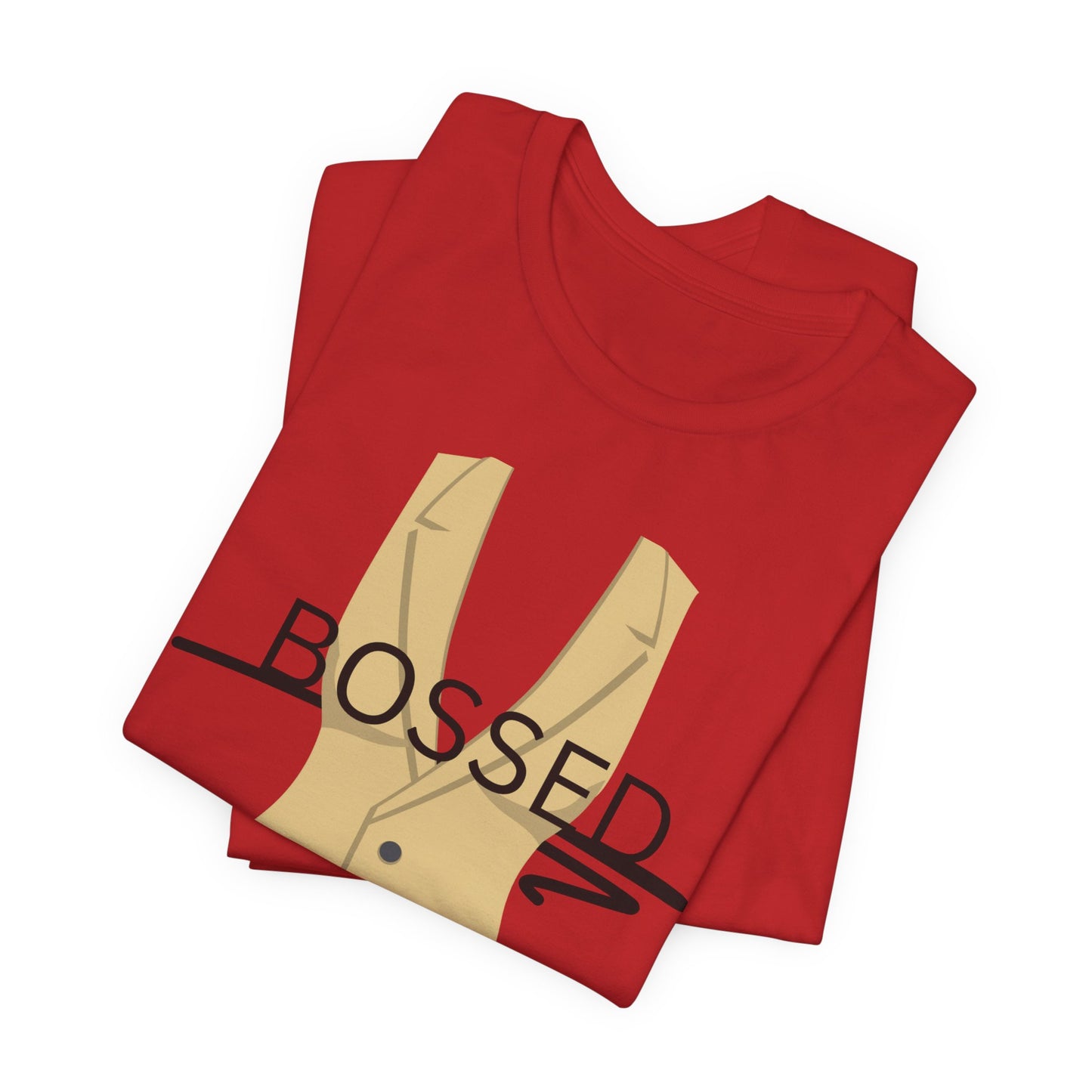 Bossed Unisex Garment-Dyed T-shirt in Black