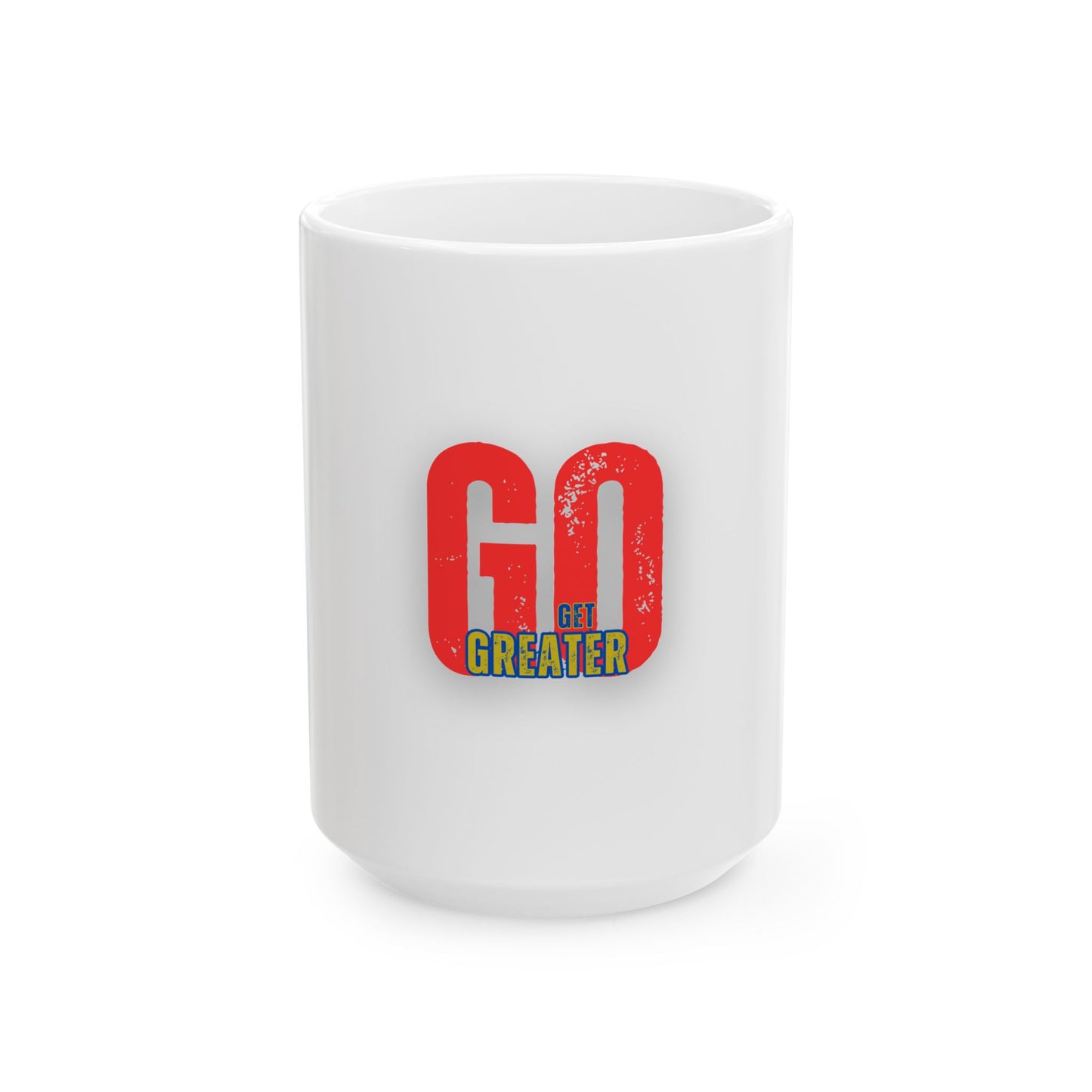 Motivational Ceramic Mug - "GO GET GREATER" - Inspiring Coffee Cup