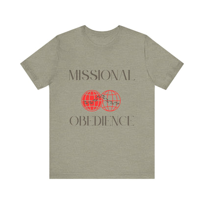 Tee Missional Obedience Unisex Jersey Short Sleeve