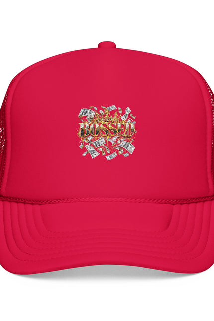 Trucker Hat — Gold Diamond Grill Graphic Foam Mesh Cap