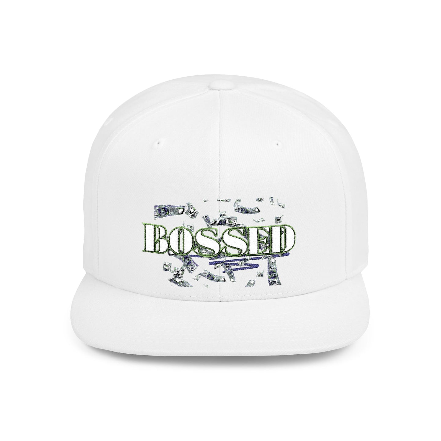 BOSSED Flat Bill Snapback Hat - Stylish Cap for Confident Individuals