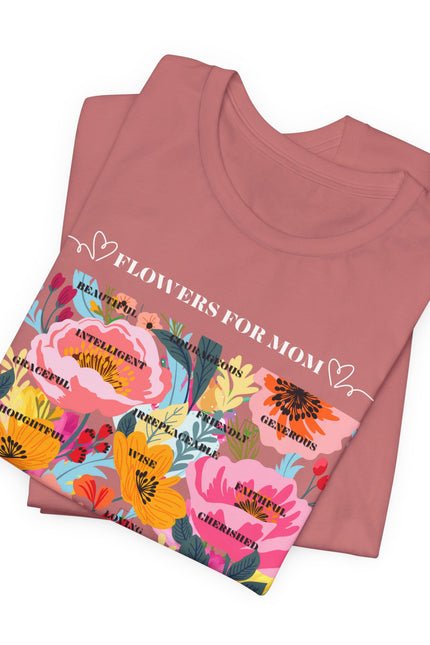 Floral Motif Unisex Tee | Botanical T-Shirt, Floral Graphic Tee, Trendy Summer Shirt, Gift for Her, Casual Wear