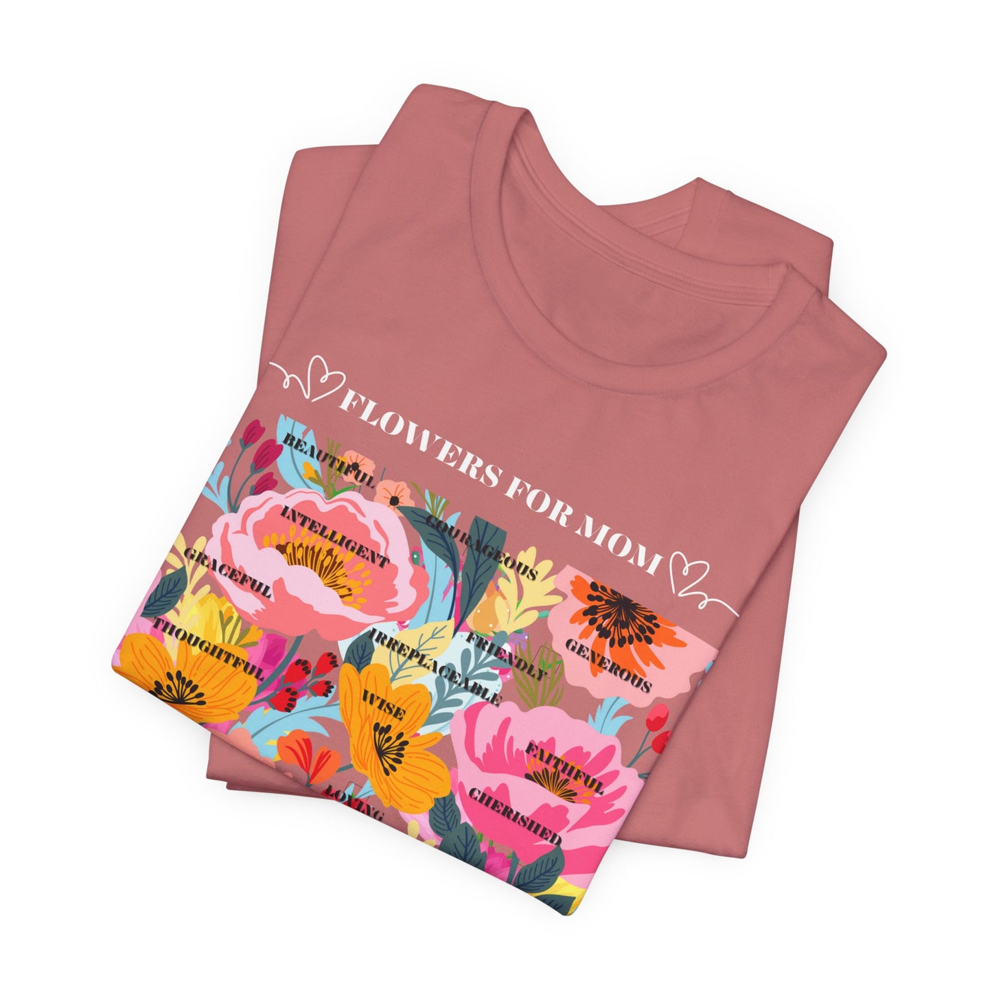 Floral Motif Unisex Tee | Botanical T-Shirt, Floral Graphic Tee, Trendy Summer Shirt, Gift for Her, Casual Wear
