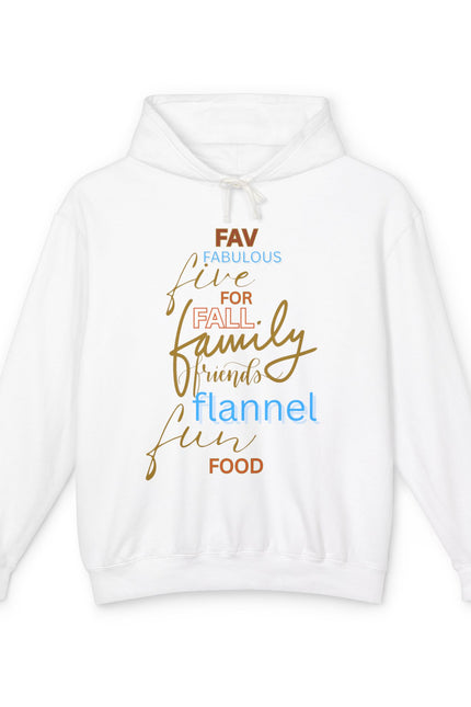Fall Family Flannel Hoodie — "Fav Things" Cozy Autumn Sweatshirt