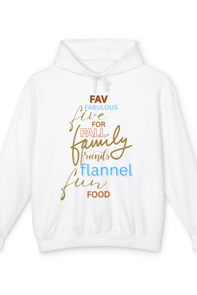 Fall Family Flannel Hoodie — "Fav Things" Cozy Autumn Sweatshirt