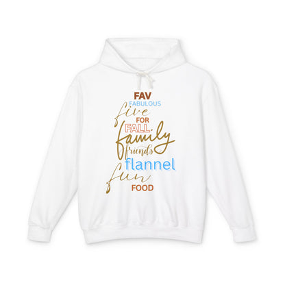 Fall Family Flannel Hoodie — "Fav Things" Cozy Autumn Sweatshirt