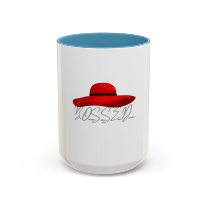 Bold Red Hat Accent Coffee Mug - Stylish Drinkware for Fashion Lovers