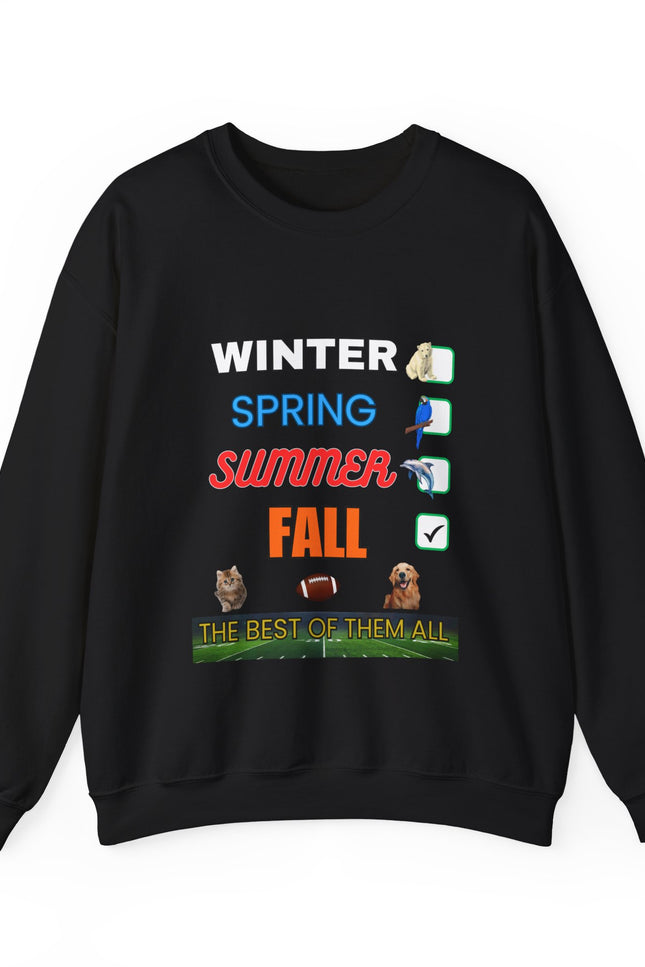 Fall Crewneck Sweatshirt — "The Best of Them All" Seasonal Checklist Design