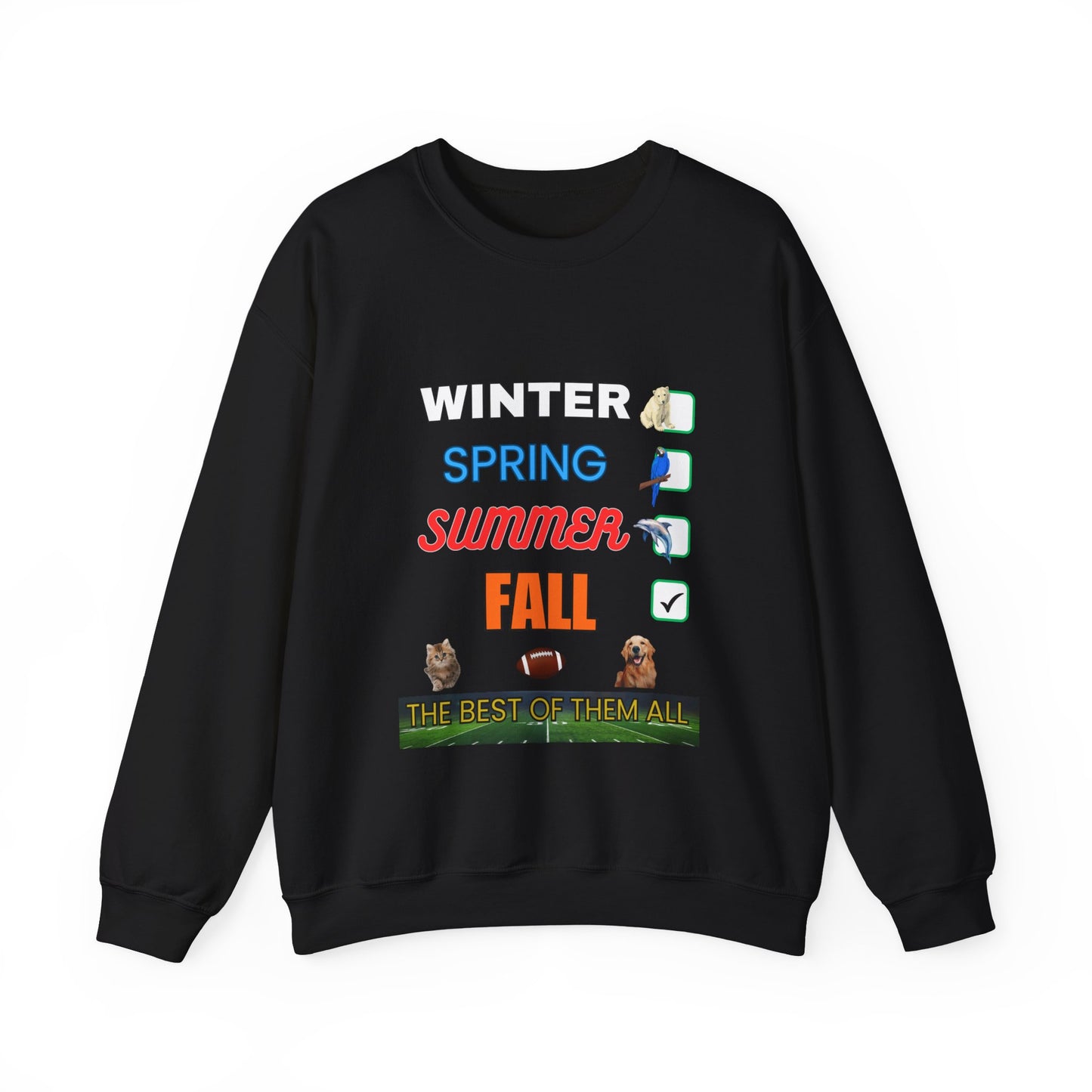 Fall Crewneck Sweatshirt — "The Best of Them All" Seasonal Checklist Design
