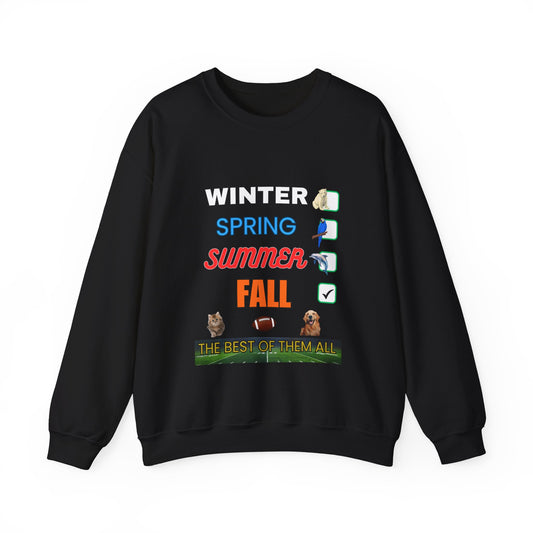 Fall Crewneck Sweatshirt — "The Best of Them All" Seasonal Checklist Design
