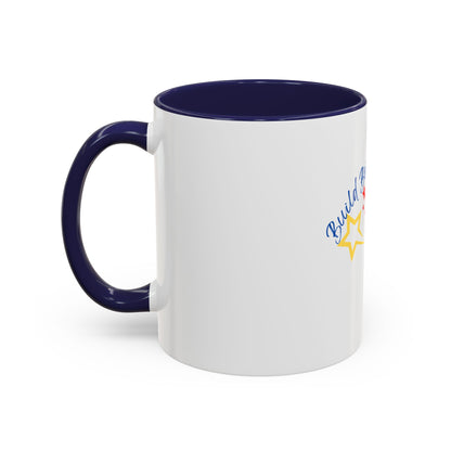 Inspirational Accent Coffee Mug - Build Better Boldness - Perfect for Morning Motivation