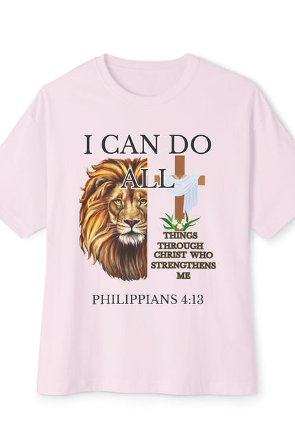 Christian Lion Tee — "I Can Do All Things" Philippians 4:13 Inspirational T‑Shirt