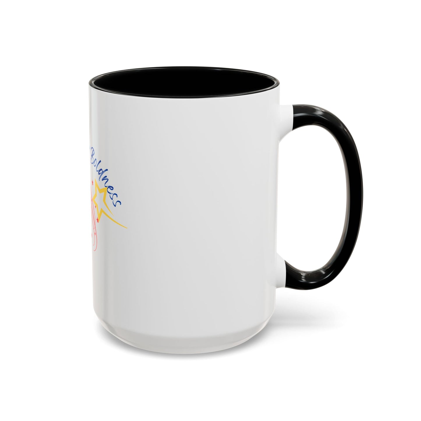 Inspirational Accent Coffee Mug - Build Better Boldness - Perfect for Morning Motivation