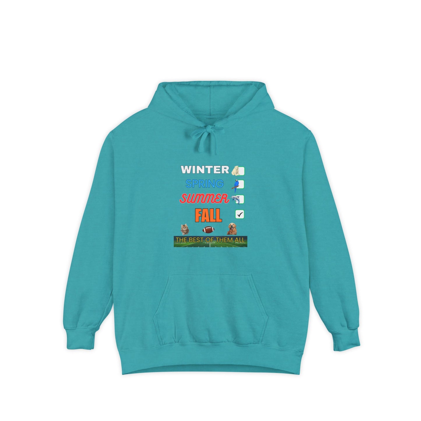 Fall Hoodie - Unisex Garment-Dyed Hoodie for Cozy Autumn Vibes