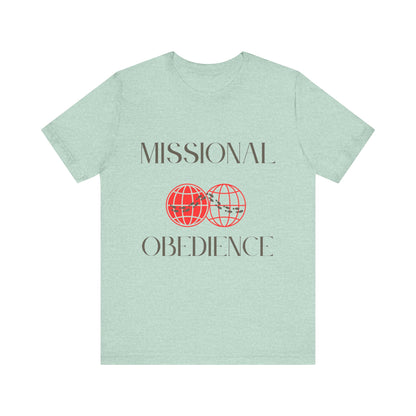 Tee Missional Obedience Unisex Jersey Short Sleeve