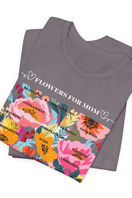 Floral Motif Unisex Tee | Botanical T-Shirt, Floral Graphic Tee, Trendy Summer Shirt, Gift for Her, Casual Wear