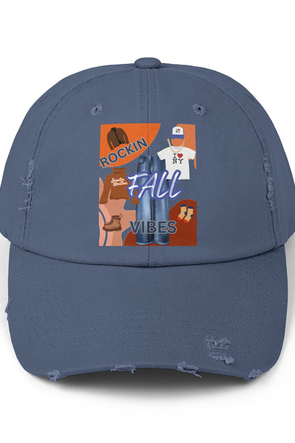 Fall Cap - Unisex Distressed Cap