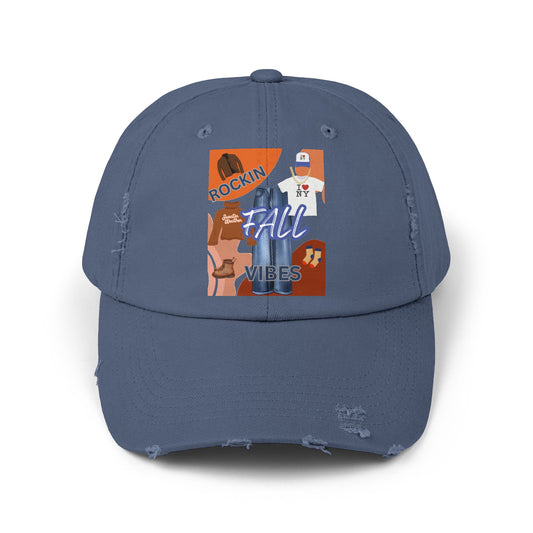 Fall Cap - Unisex Distressed Cap