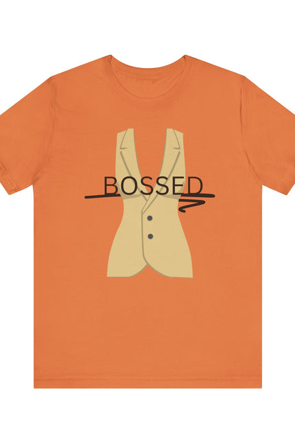 Bossed Unisex Garment-Dyed T-shirt in Black