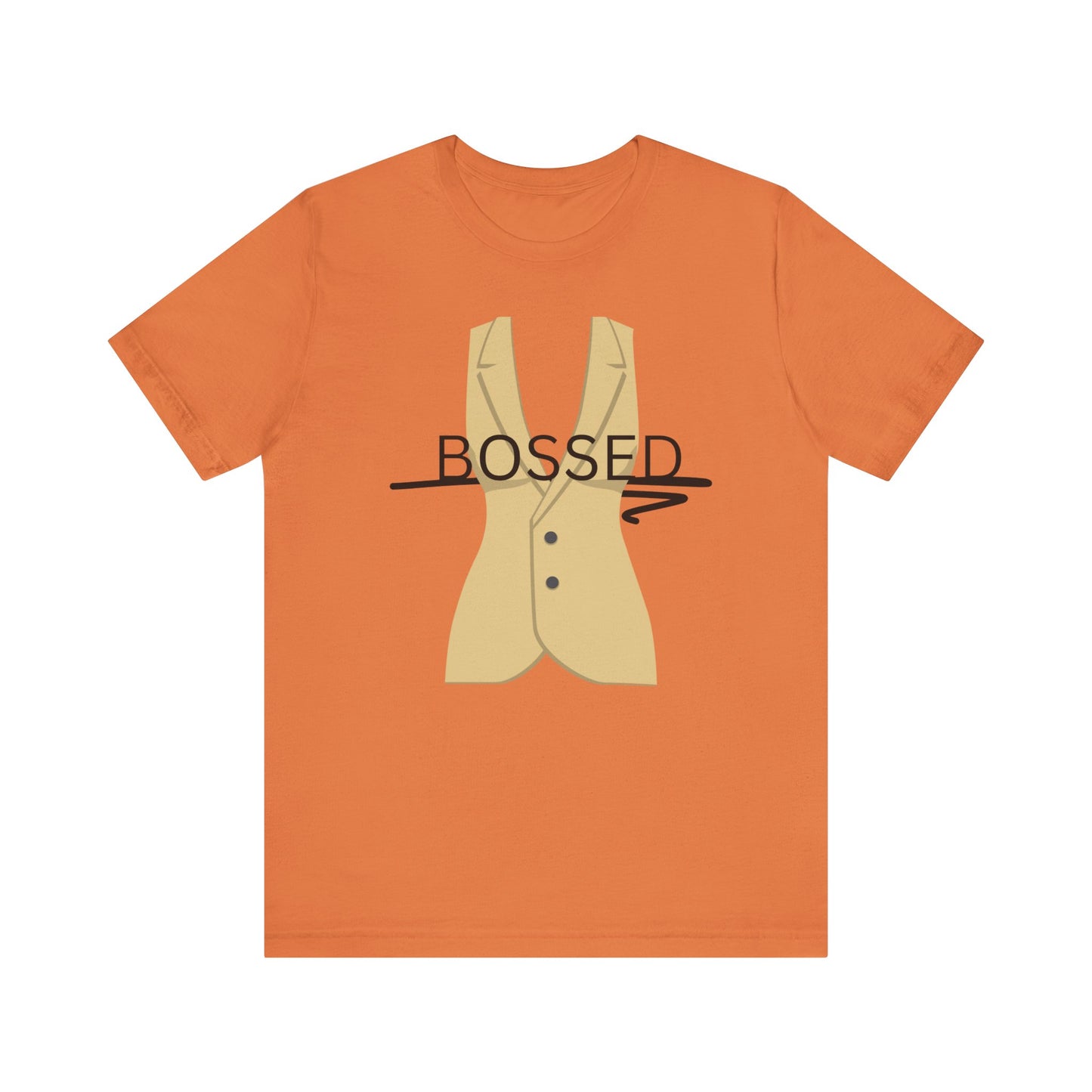 Bossed Unisex Garment-Dyed T-shirt in Black