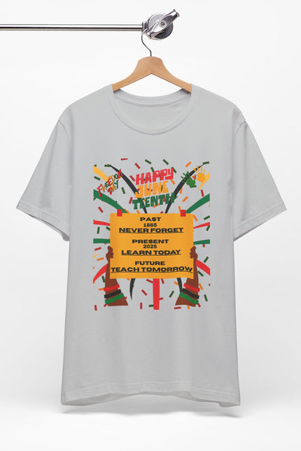 Happy Juneteenth Unisex Garment-Dyed T-Shirt - Celebrate Freedom and Heritage