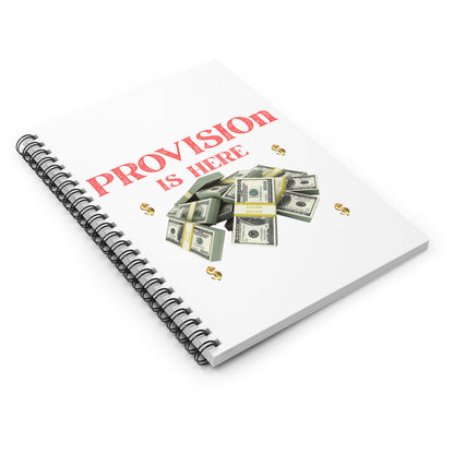 Money Provision Spiral Notebook - Creative Writing, Journaling, Gift for Entrepreneurs, Note-taking, Business Planner