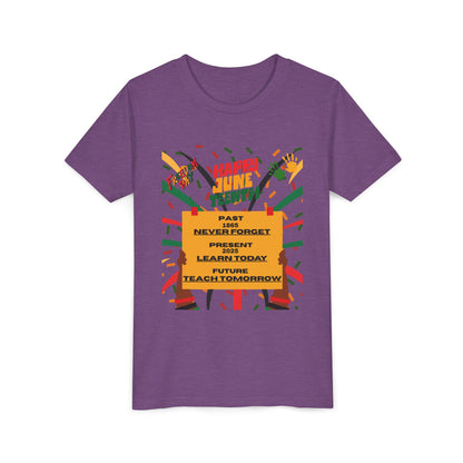 Youth Short Sleeve Tee - Happy Juneteenth Celebration Shirt for Kids