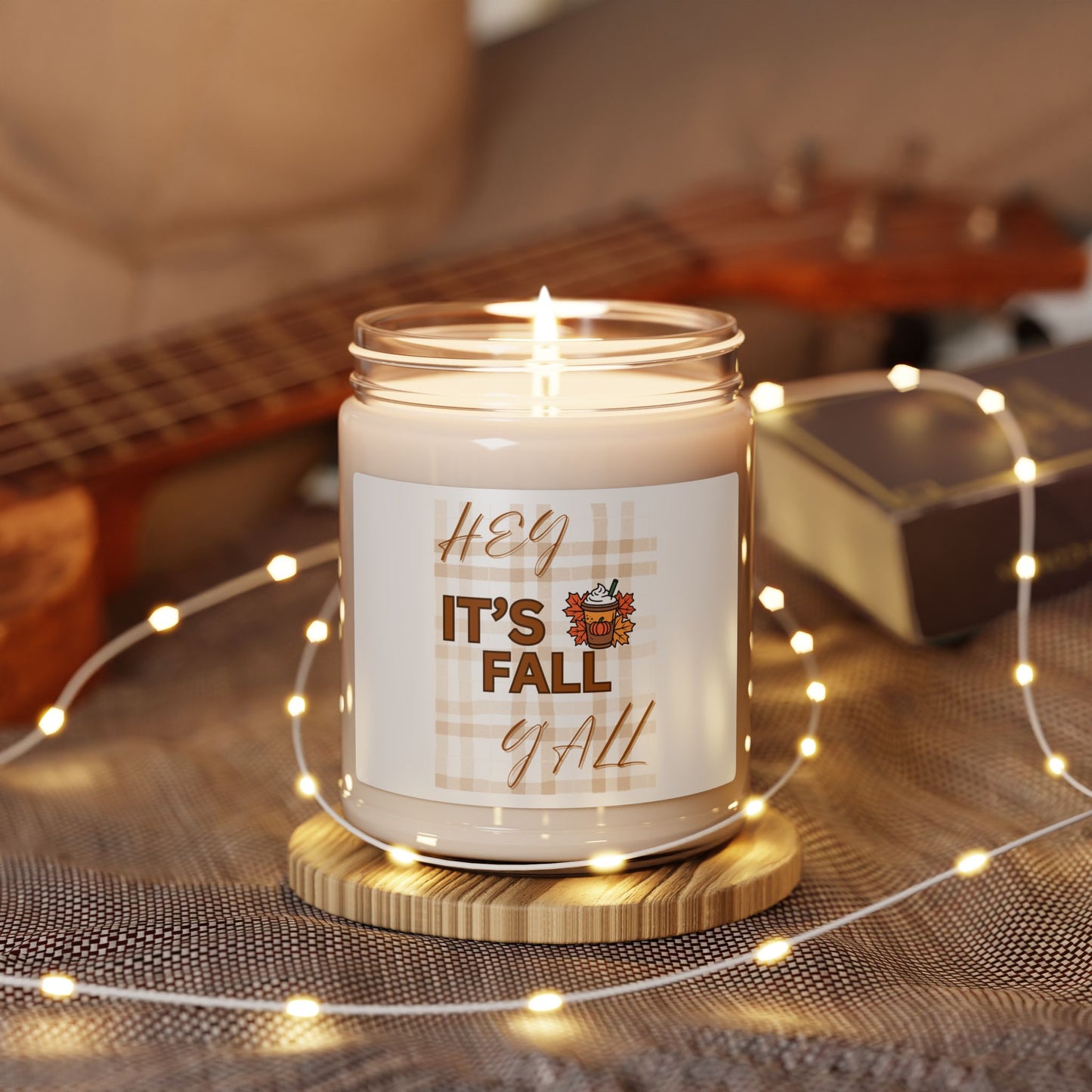 Fall-Themed Scented Candle, Autumn Home Decor, Cozy Gifts, Harvest Celebrations, Seasonal Fragrance