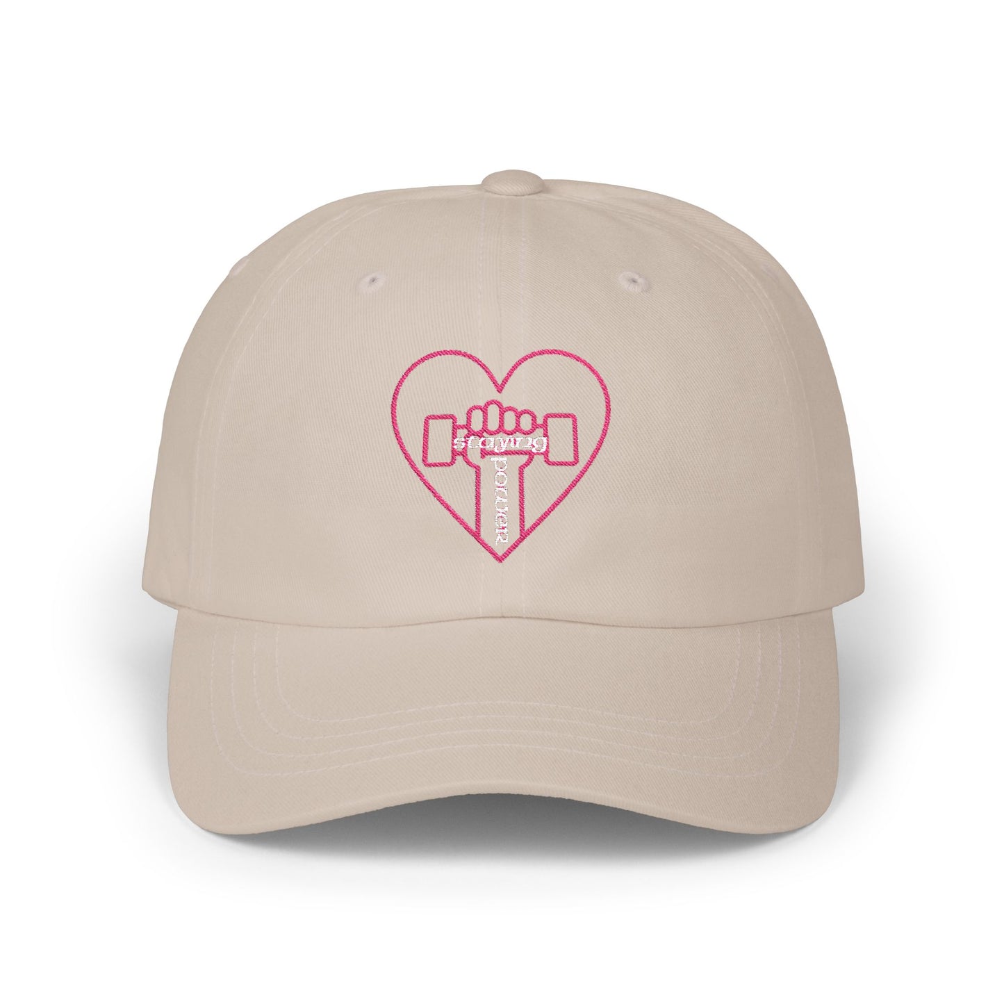 Heart & Dumbbell Classic Dad Cap - Gym Lover Hat, Father's Day Gift, Workout Accessories, Casual Style Cap, Fitness Enthusiast Gear