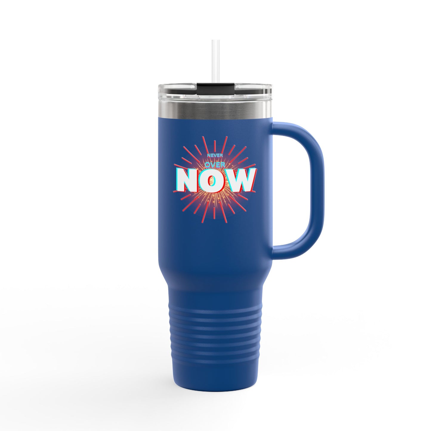 Motivational Insulated Travel Mug - 40oz - ‘Over Now’ Design