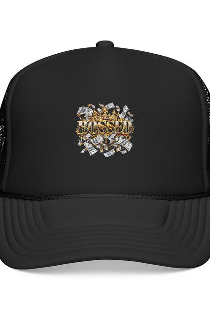 Trucker Hat — Gold Diamond Grill Graphic Foam Mesh Cap