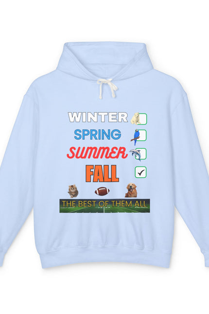 Fall Hoodies - Unisex Lightweight Hooded Sweatshirt