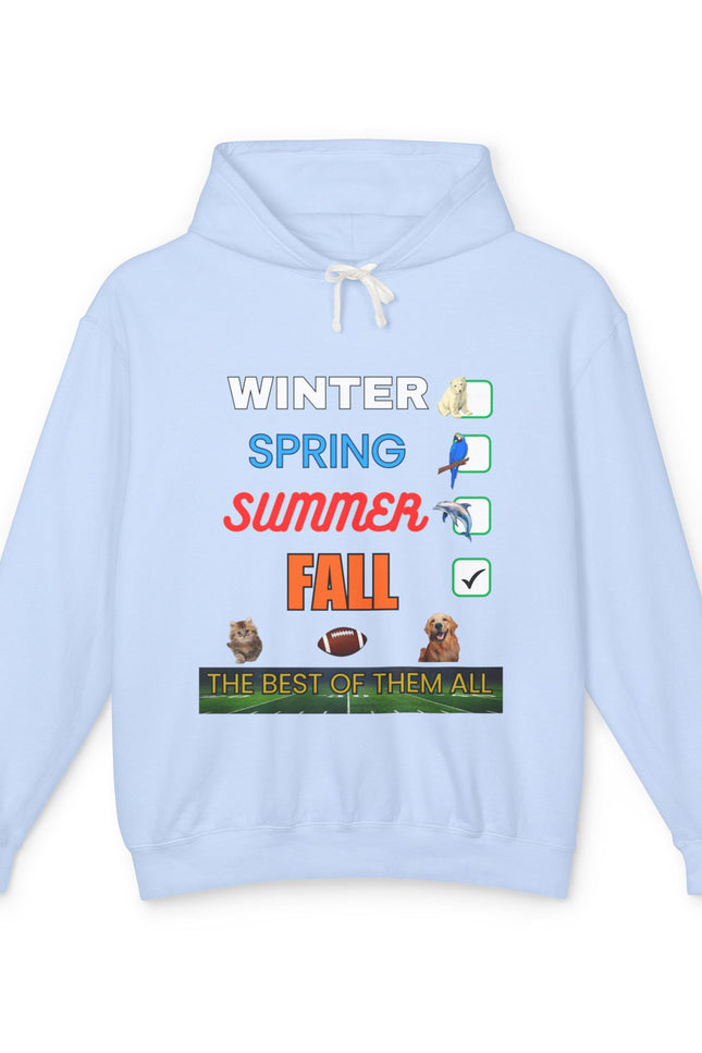 Fall Hoodies - Unisex Lightweight Hooded Sweatshirt