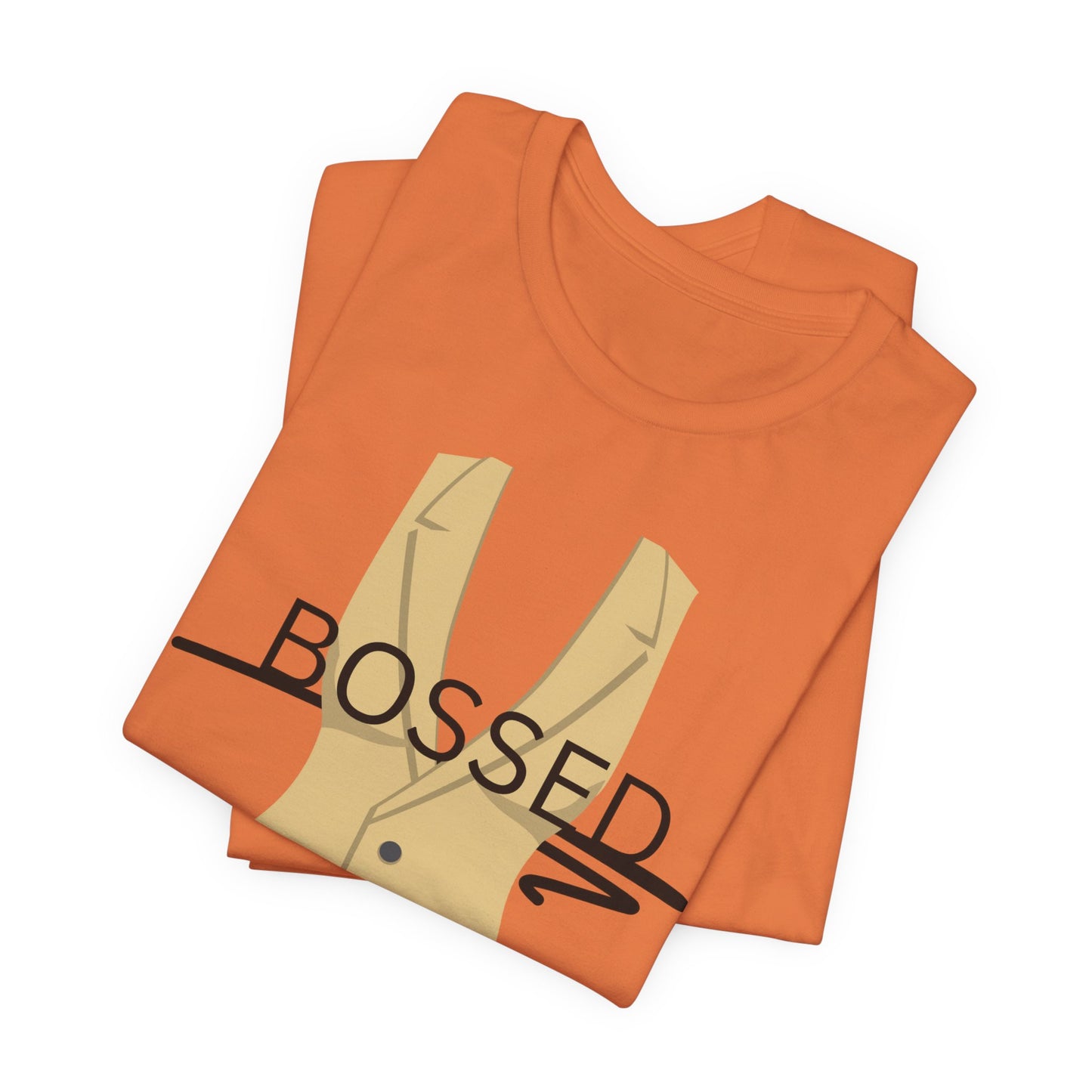 Bossed Unisex Garment-Dyed T-shirt in Black
