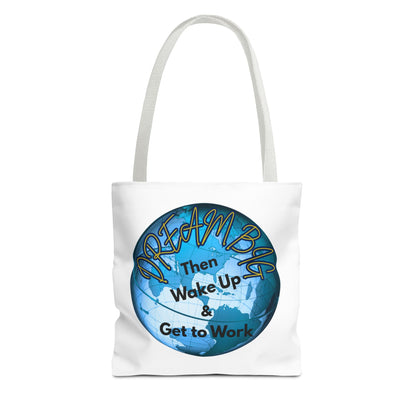 Dream Big Tote Bag - Motivational Earth Design for Daily Inspiration