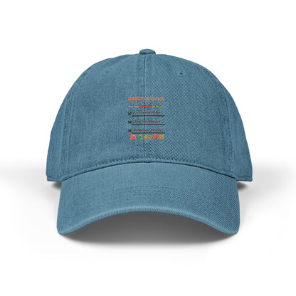 Embroidered Denim Hat for Holidays