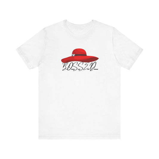 Bossed Unisex Short Sleeve Tee | Stylish Casual Wear, Gift for Bosses, Empowerment Shirt, Fashionable Daily Top