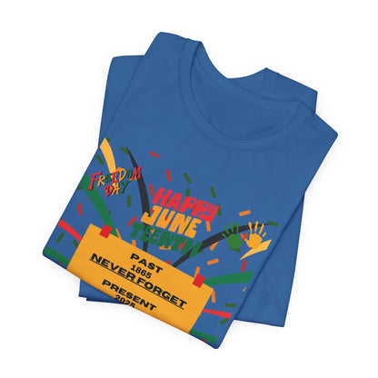 Happy Juneteenth Unisex Garment-Dyed T-Shirt - Celebrate Freedom and Heritage