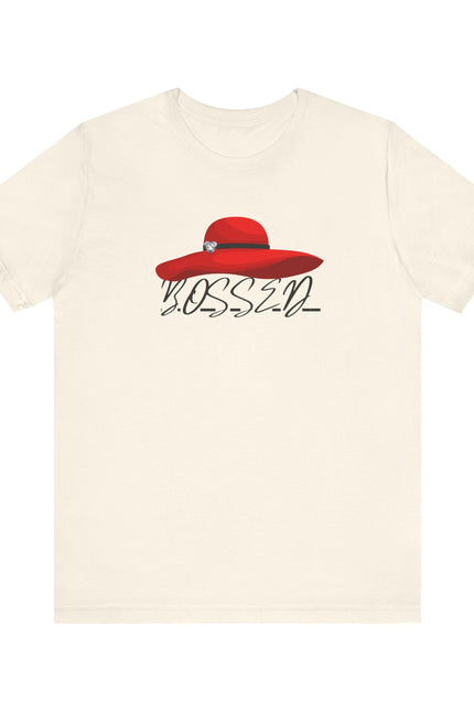 Bossed Unisex Short Sleeve Tee | Stylish Casual Wear, Gift for Bosses, Empowerment Shirt, Fashionable Daily Top