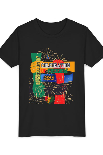 Juneteenth Celebration Youth Tee, Freedom T-Shirt, Kids Short Sleeve Shirt, African American History Top, Black Pride Clothing, [...]