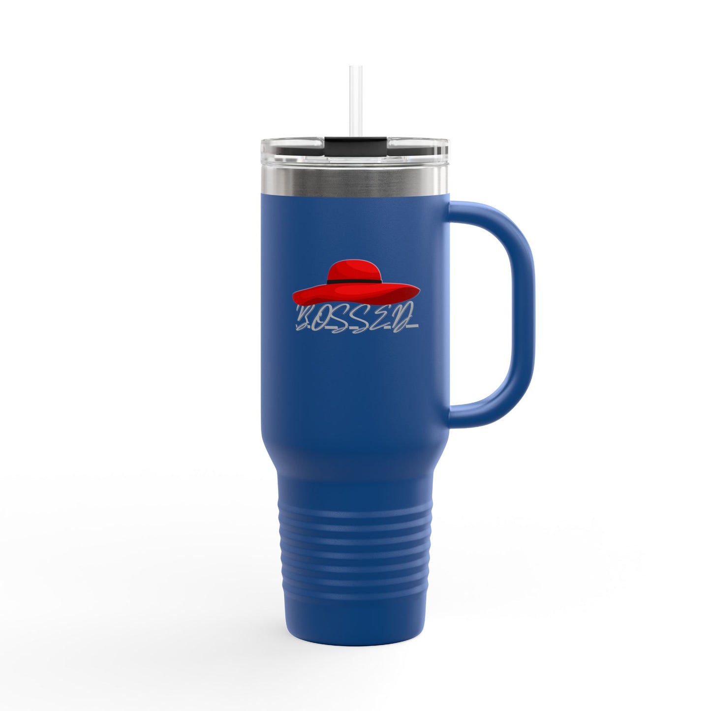 Fashionable Insulated Travel Mug - 40oz with 'BOSSED' Design