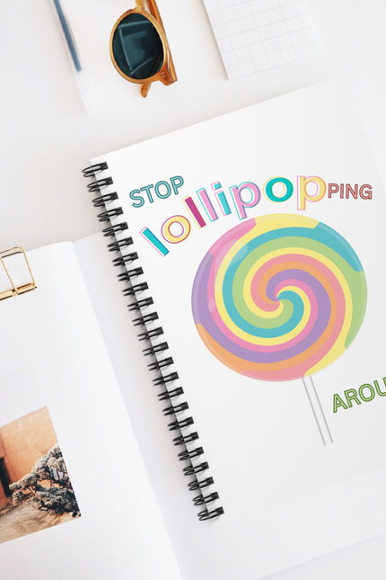 Colorful Lollipop Spiral Notebook - Fun Journal for Kids & Adults, Great for School, Gifts, Crafts, and More