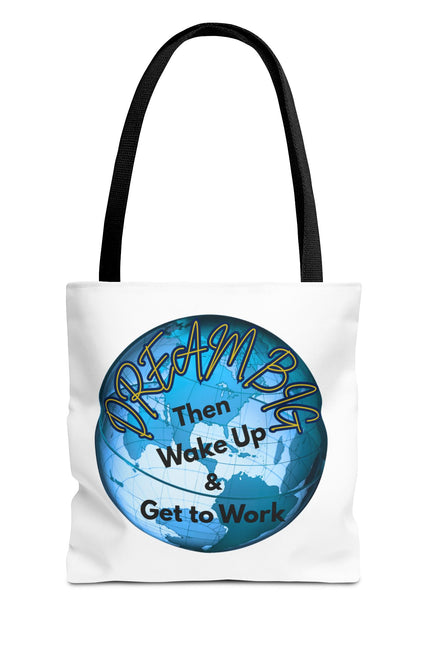 Dream Big Tote Bag - Motivational Earth Design for Daily Inspiration