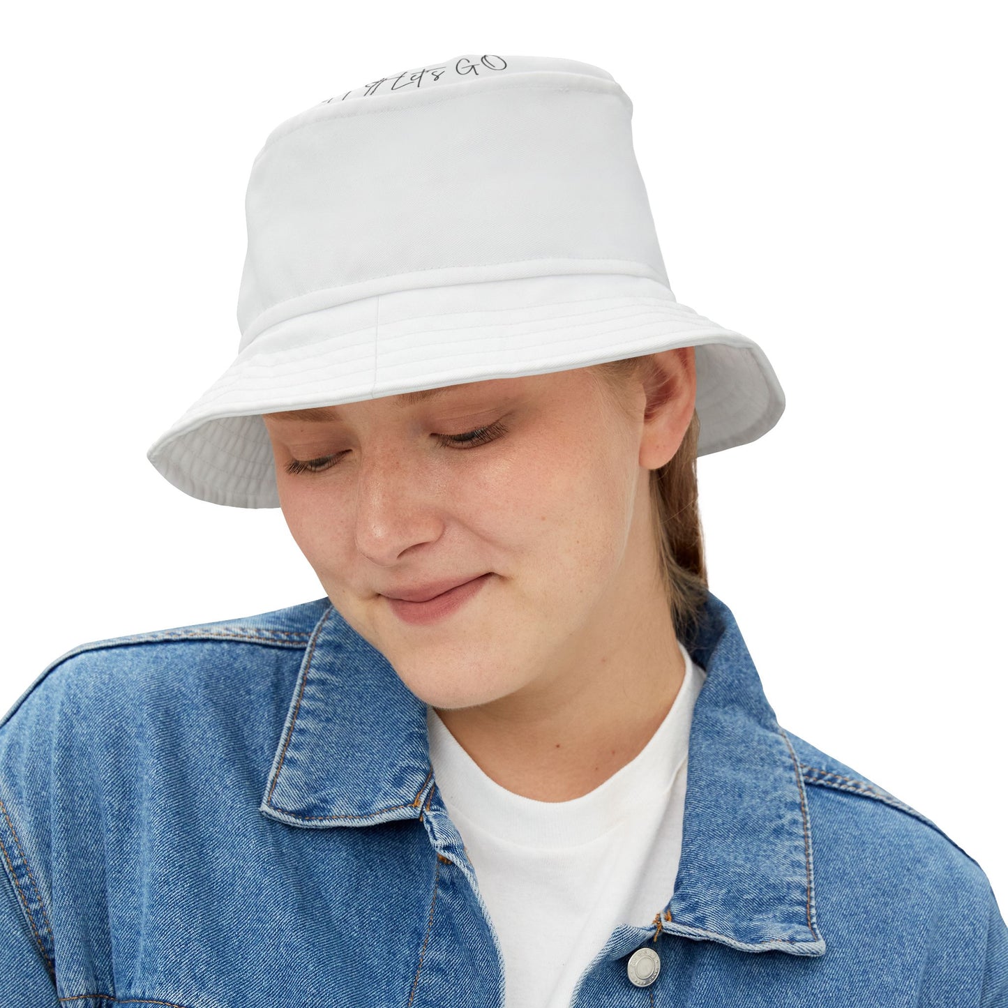 Stylish Bucket Hat with Trendy Text Design