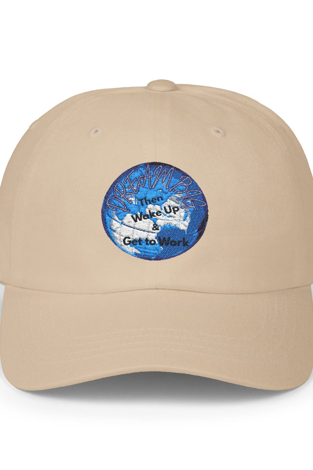Inspirational Classic Dad Cap - 'Wake Up, Get to Work'