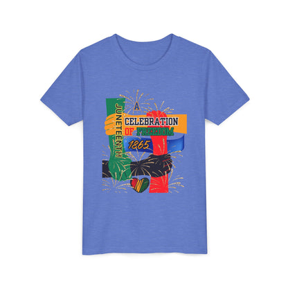 Juneteenth Celebration Youth Tee, Freedom T-Shirt, Kids Short Sleeve Shirt, African American History Top, Black Pride Clothing, [...]