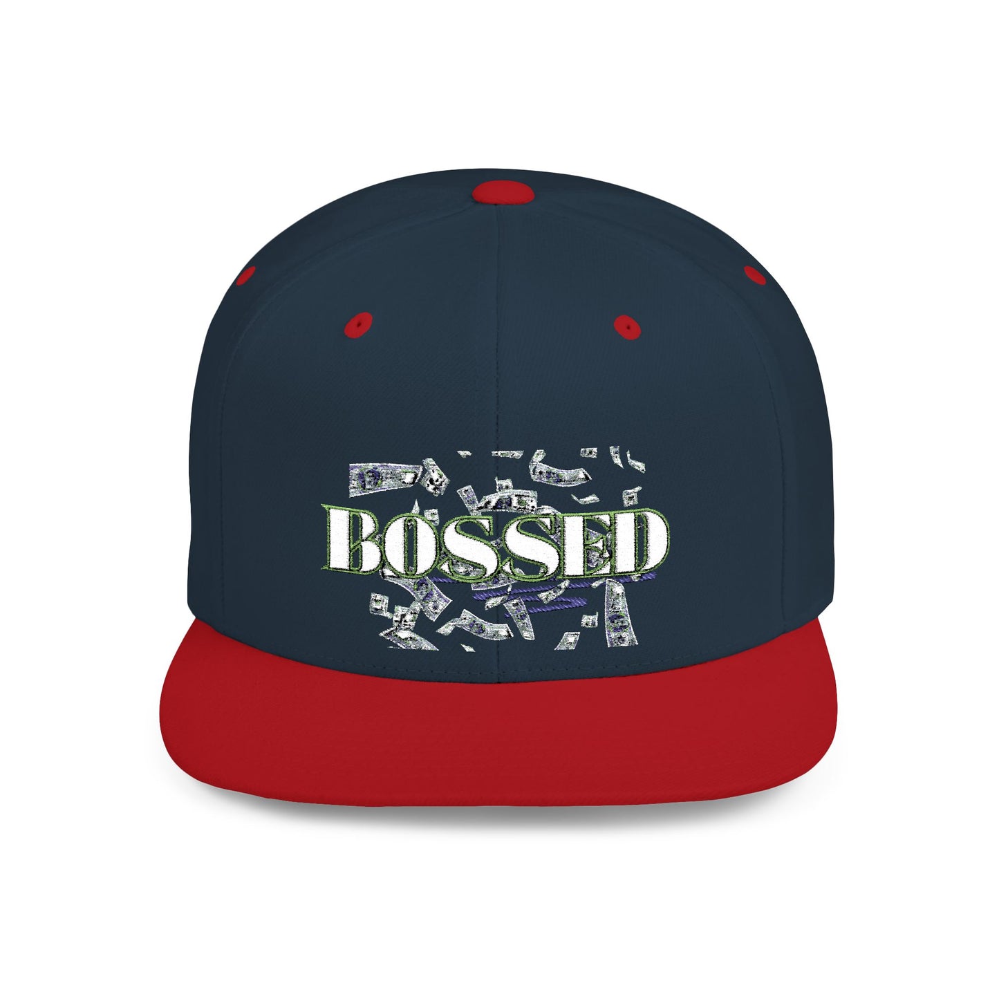 BOSSED Flat Bill Snapback Hat - Stylish Cap for Confident Individuals